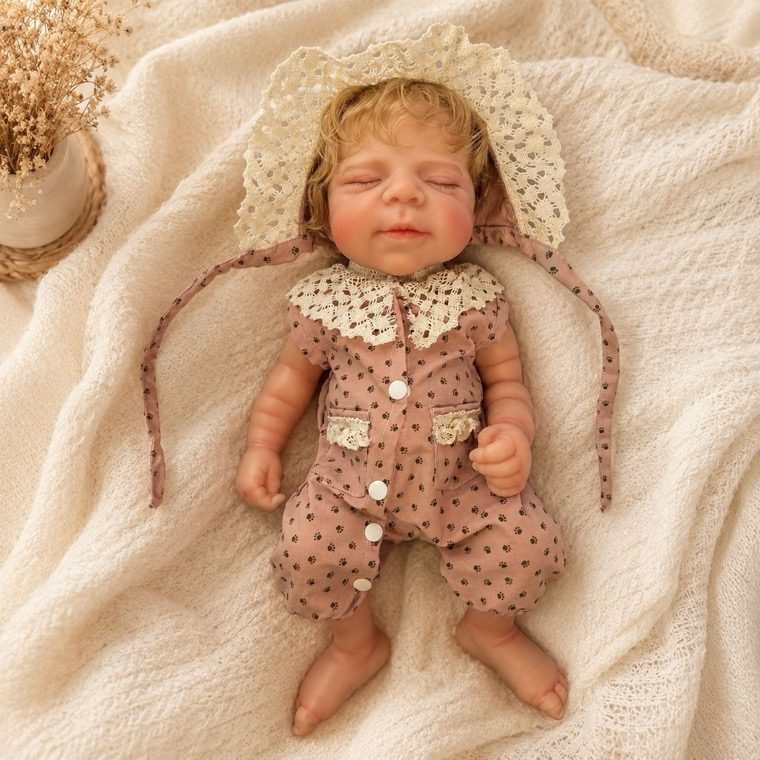 Full body silicone baby doll, artist grade paint, 18 inch