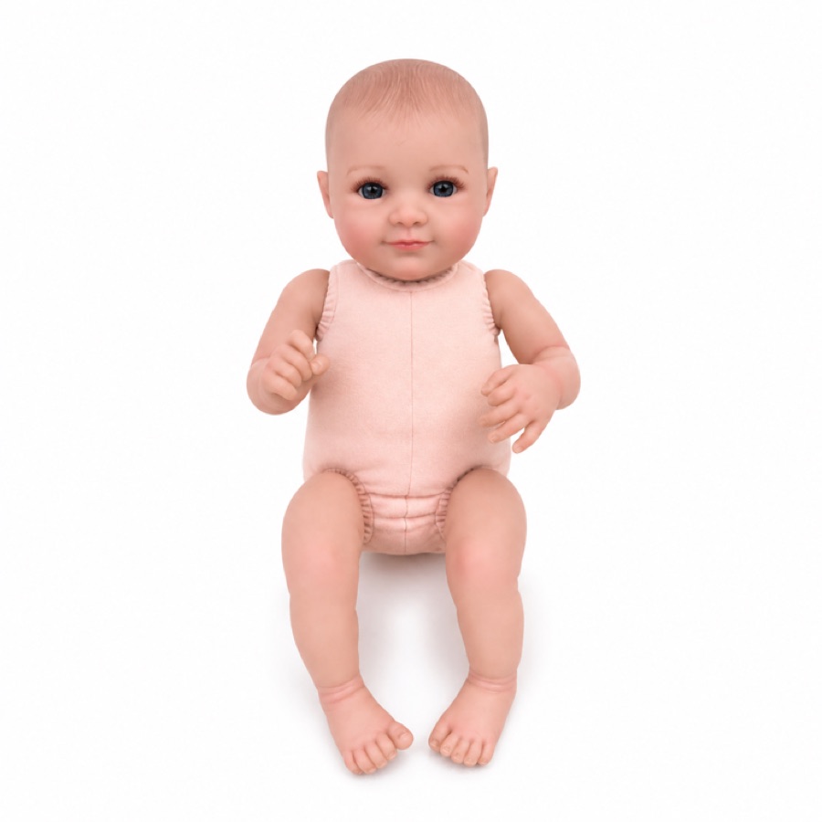 HF-10, 16-inch cloth-body vinyl reborn baby doll