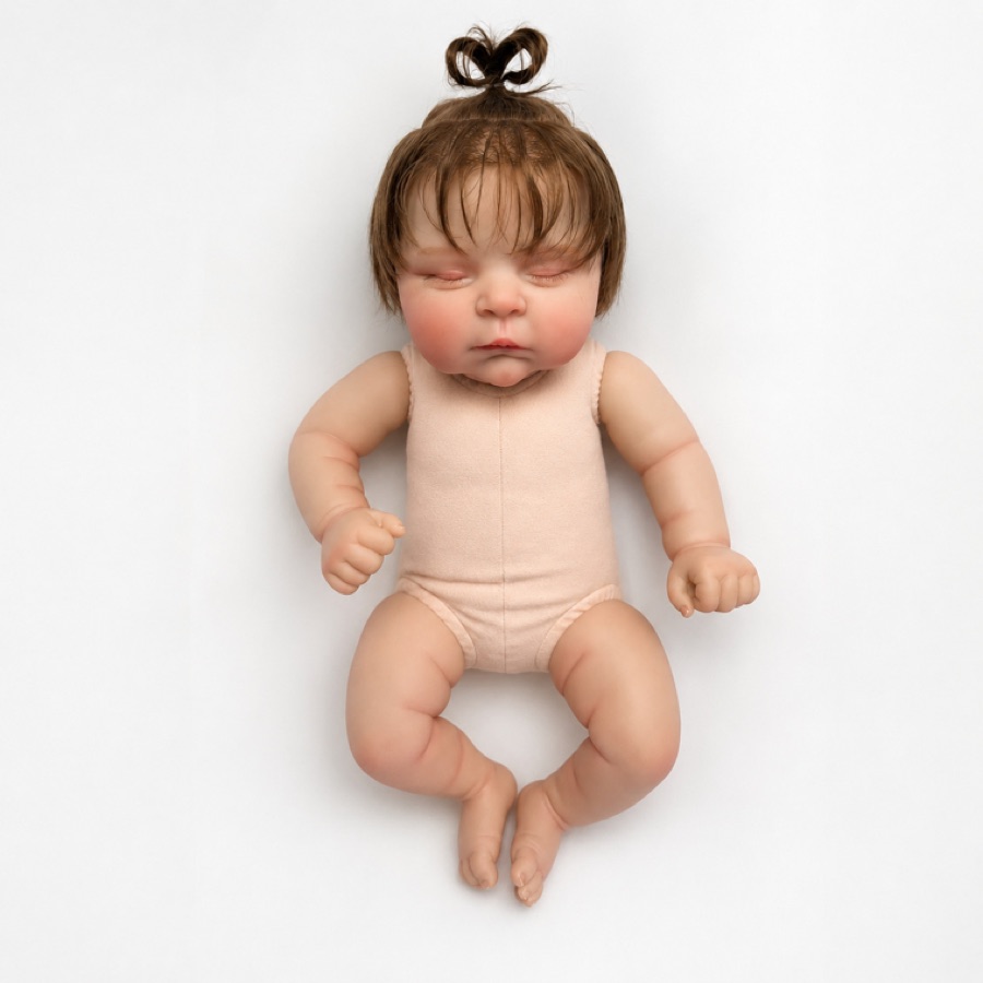 HH-15, 18-inch cloth-body vinyl reborn baby doll