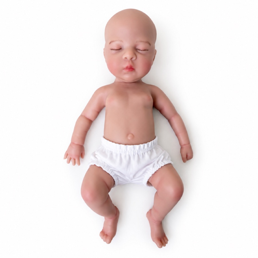 GJ-101, 18-inch solid silicone reborn baby doll