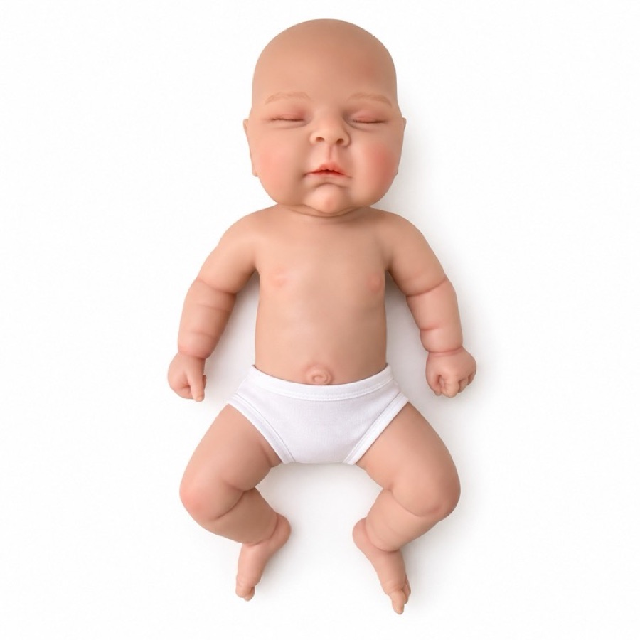 GJ-21, 18-inch solid silicone reborn baby doll