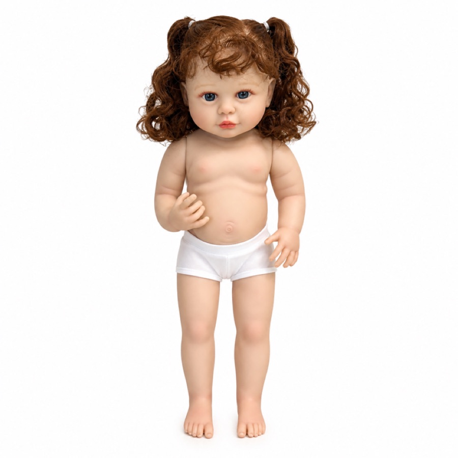 HF-09, 22-inch cloth-body vinyl reborn baby doll
