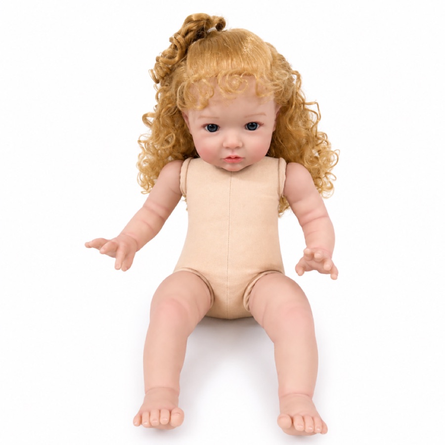HF-15, 22-inch cloth-body vinyl reborn baby doll