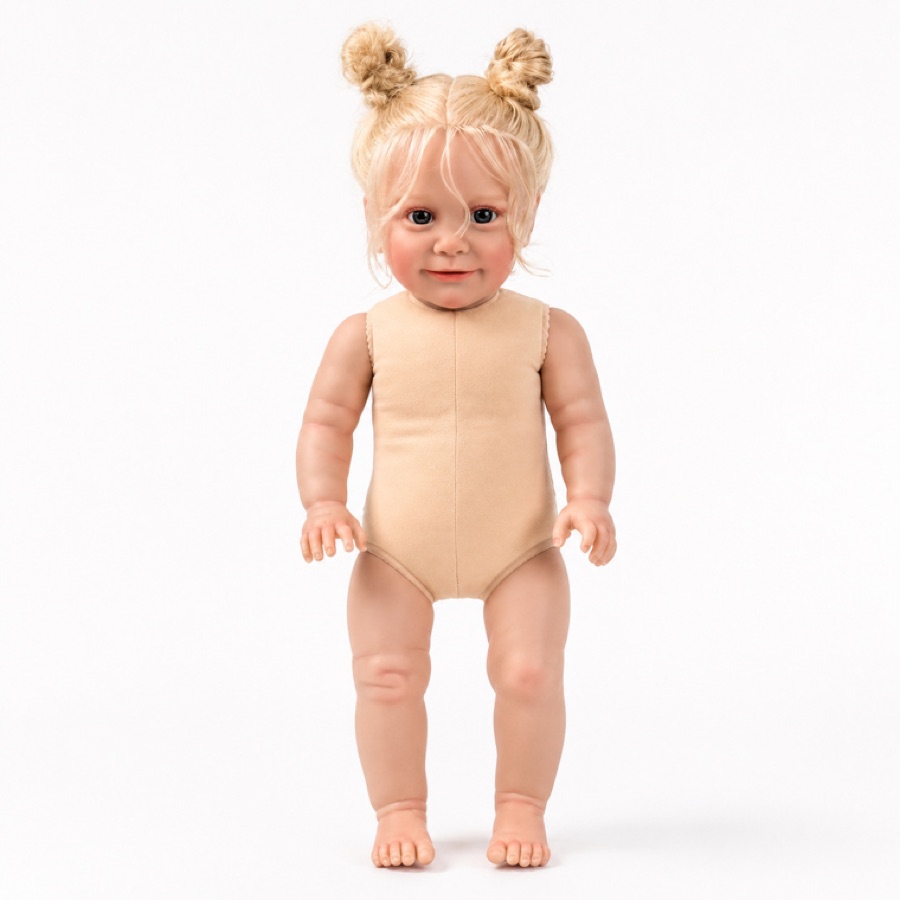 HH-32, 24-inch cloth-body vinyl reborn baby doll